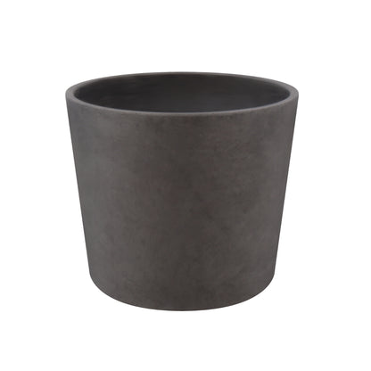 Concrete Composite Planters Indoor - Modern Grey Flower Pot with Drainage Hole - Home Office Decor AF001