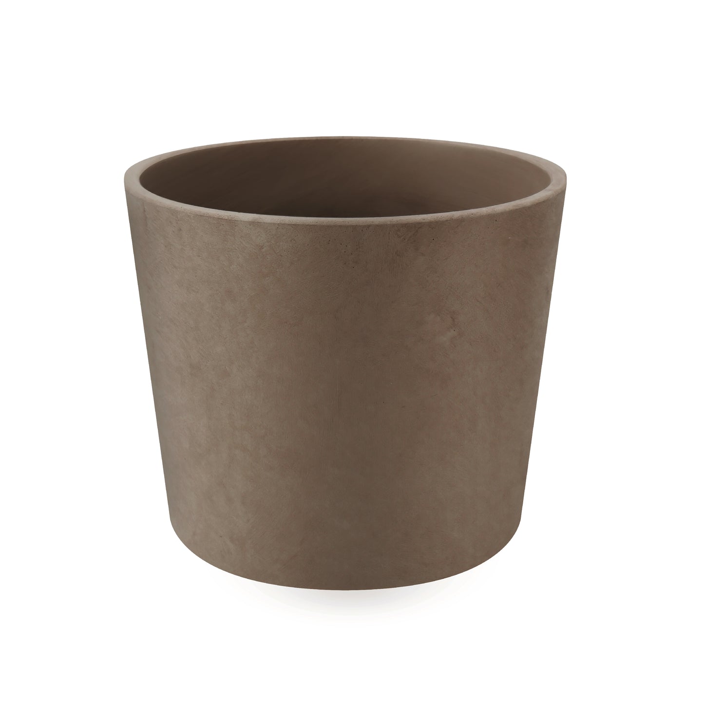 Concrete Composite Planters Indoor - Modern Grey Flower Pot with Drainage Hole - Home Office Decor AF001