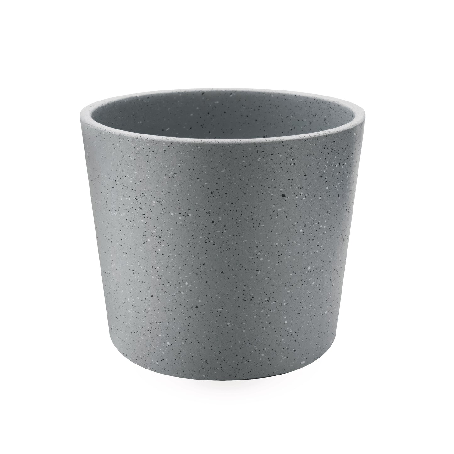 Concrete Composite Planters Indoor - Modern Grey Flower Pot with Drainage Hole - Home Office Decor AF001