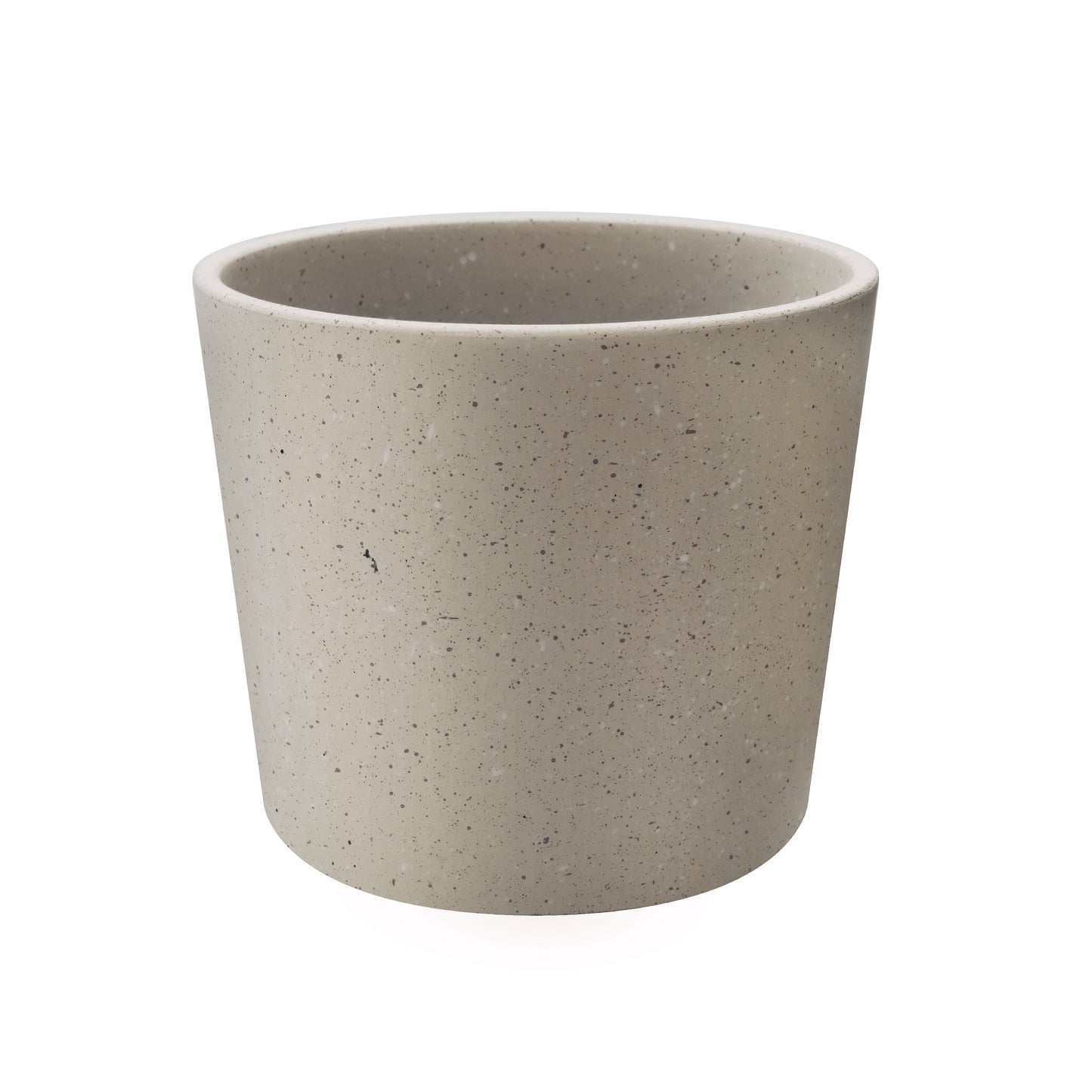 Concrete Composite Planters Indoor - Modern Grey Flower Pot with Drainage Hole - Home Office Decor AF001