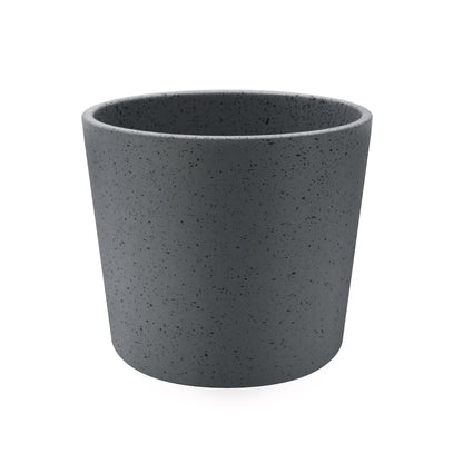 Concrete Composite Planters Indoor - Modern Grey Flower Pot with Drainage Hole - Home Office Decor AF001