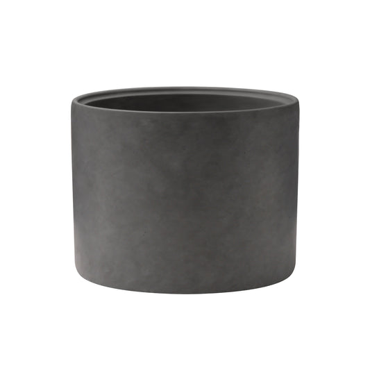 Round Concrete Planter, Modern Style Large Cylindrical Plant Pot with Drainage Hole for Indoor Outdoor ,AF002