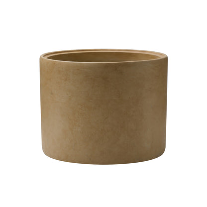 Round Concrete Planter, Modern Style Large Cylindrical Plant Pot with Drainage Hole for Indoor Outdoor ,AF002