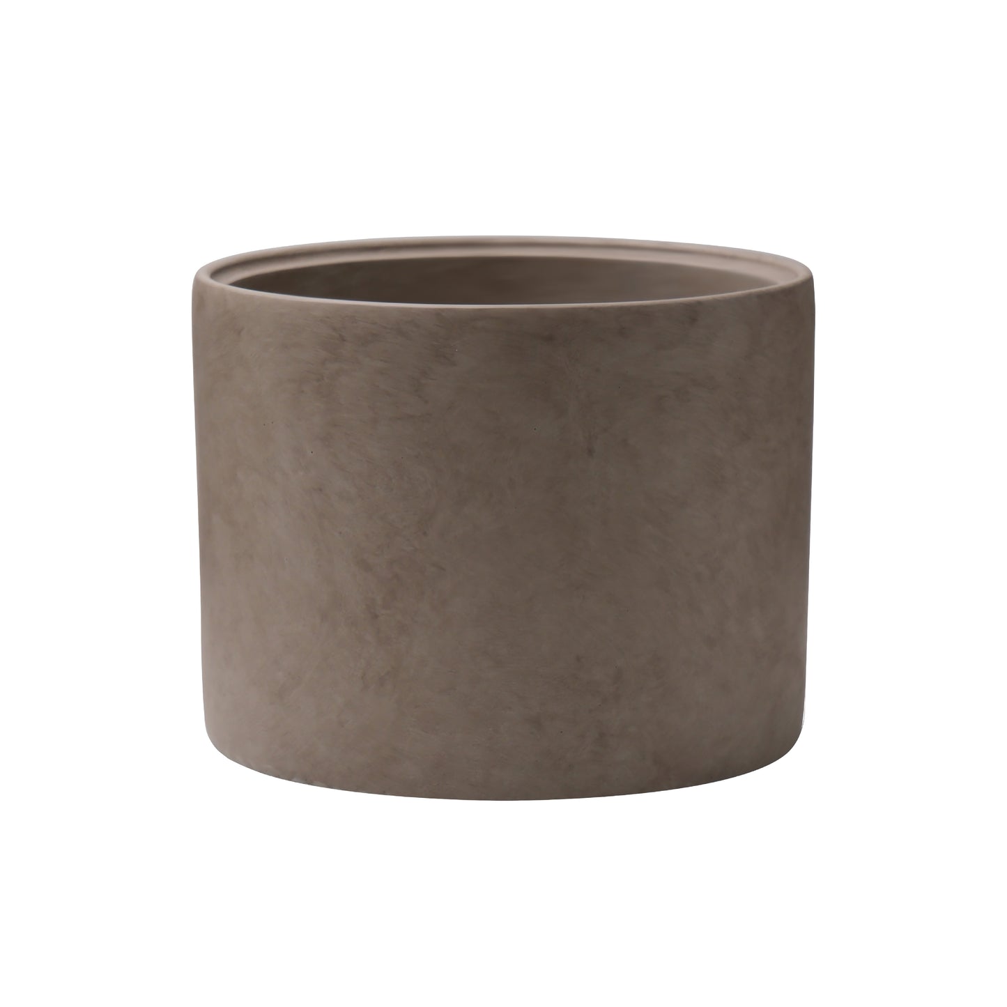 Round Concrete Planter, Modern Style Large Cylindrical Plant Pot with Drainage Hole for Indoor Outdoor ,AF002