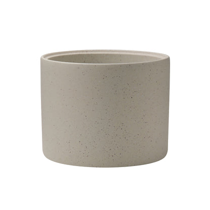 Round Concrete Planter, Modern Style Large Cylindrical Plant Pot with Drainage Hole for Indoor Outdoor ,AF002