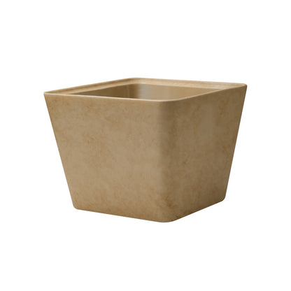 Funnel-shaped Concrete Planter, Modern Style Large Plant Pot with Drainage Hole for Indoor Outdoor AF005