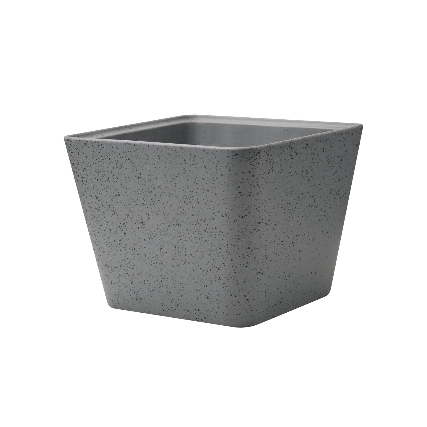 Funnel-shaped Concrete Planter, Modern Style Large Plant Pot with Drainage Hole for Indoor Outdoor AF005