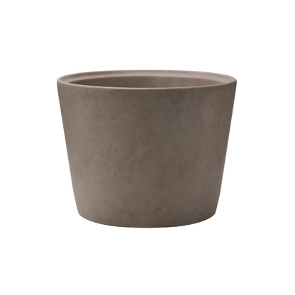 Fajzata Tapered Cylindrical Shape Concrete Planter Pot Yellow Color Cement Planter Custom Composite Material AF007