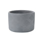 Gray Cylindrical  Concrete Planter Pot Embossed with Geometric Pattern– Decorative Indoor/Outdoor Plant Container AF032