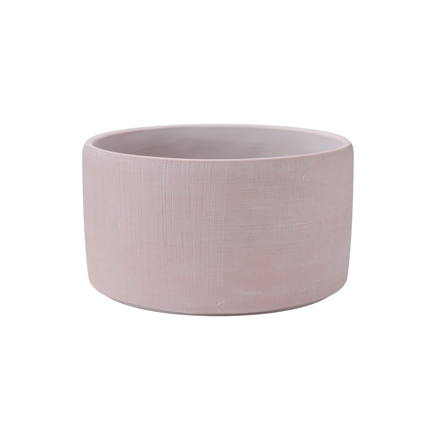 Blush Pink Modern Concrete Planter Pot, 8 inch Round Planters Pot for Succulents, Cacti, or Small Plants - Indoor/Outdoor Use AF046