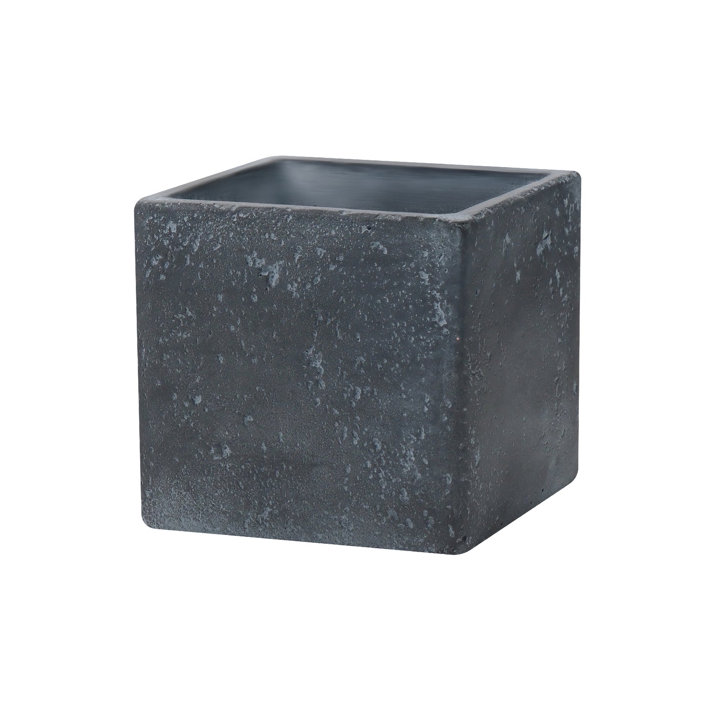 Square Concrete Planter for Outdoor Indoor Home Patio Garden, Large Plant Pot with Drainage Hole and Rubber Plug, Slate Grayt Composite Material Planter AF054