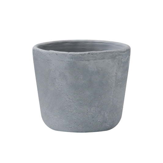 Round Natural Concrete/Fiberglass Indoor Outdoor Elegant Plantere ，Composite Material Planter AF060