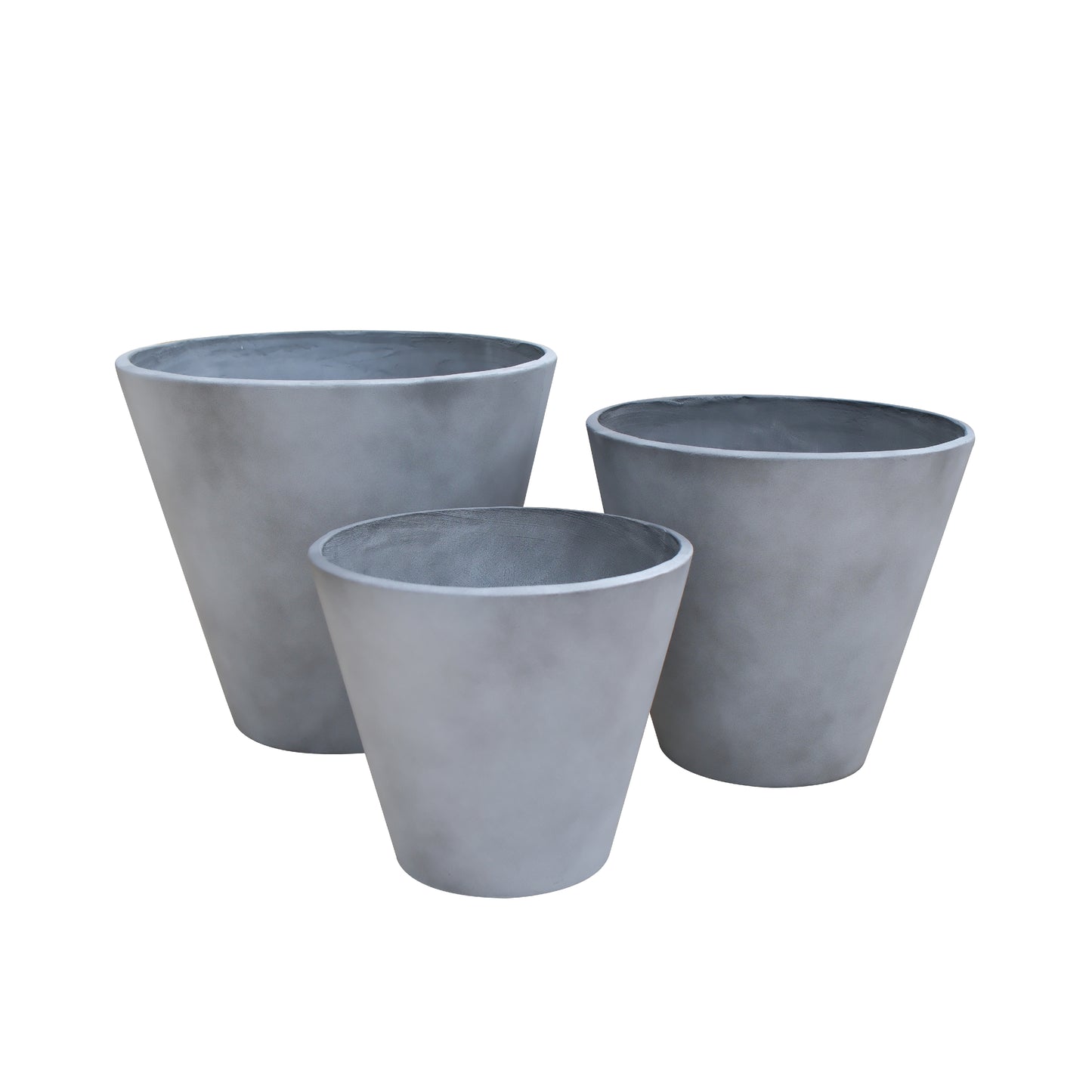 Large Plant Box Outdoor Concrete Cement Plant Pot Eco-friendly Recycled Material Modern Style AF092