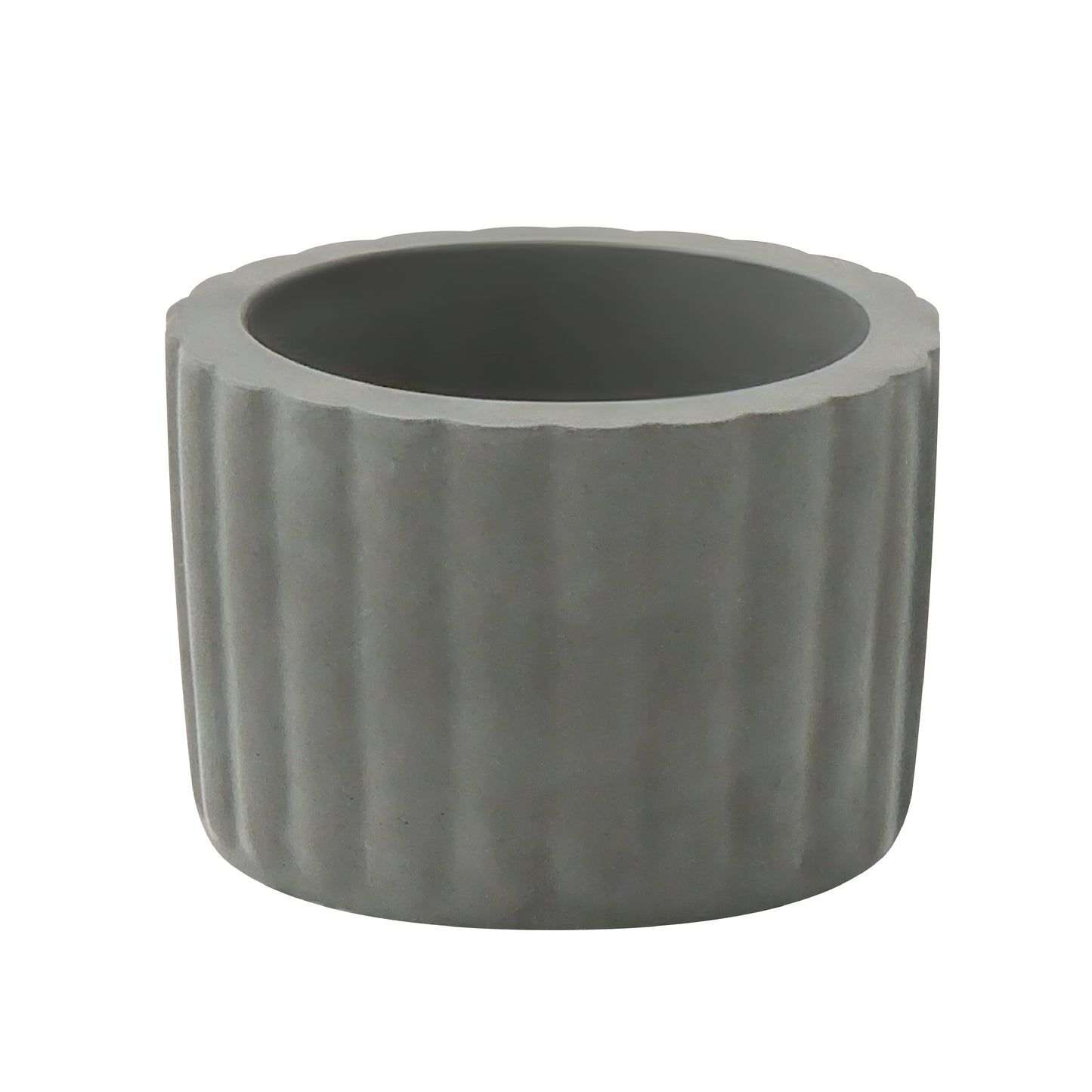 Wholesale Custom Handmade Decorative Matte Concrete Candle Holder Round Composite Candle Holder FJCC-0002