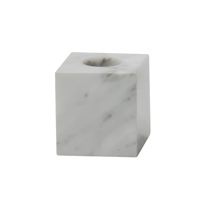 Wholesale Natural  Marble Stone Candle  Stand Stone Candle Holder Home Decor Black Marble FJCD-0011